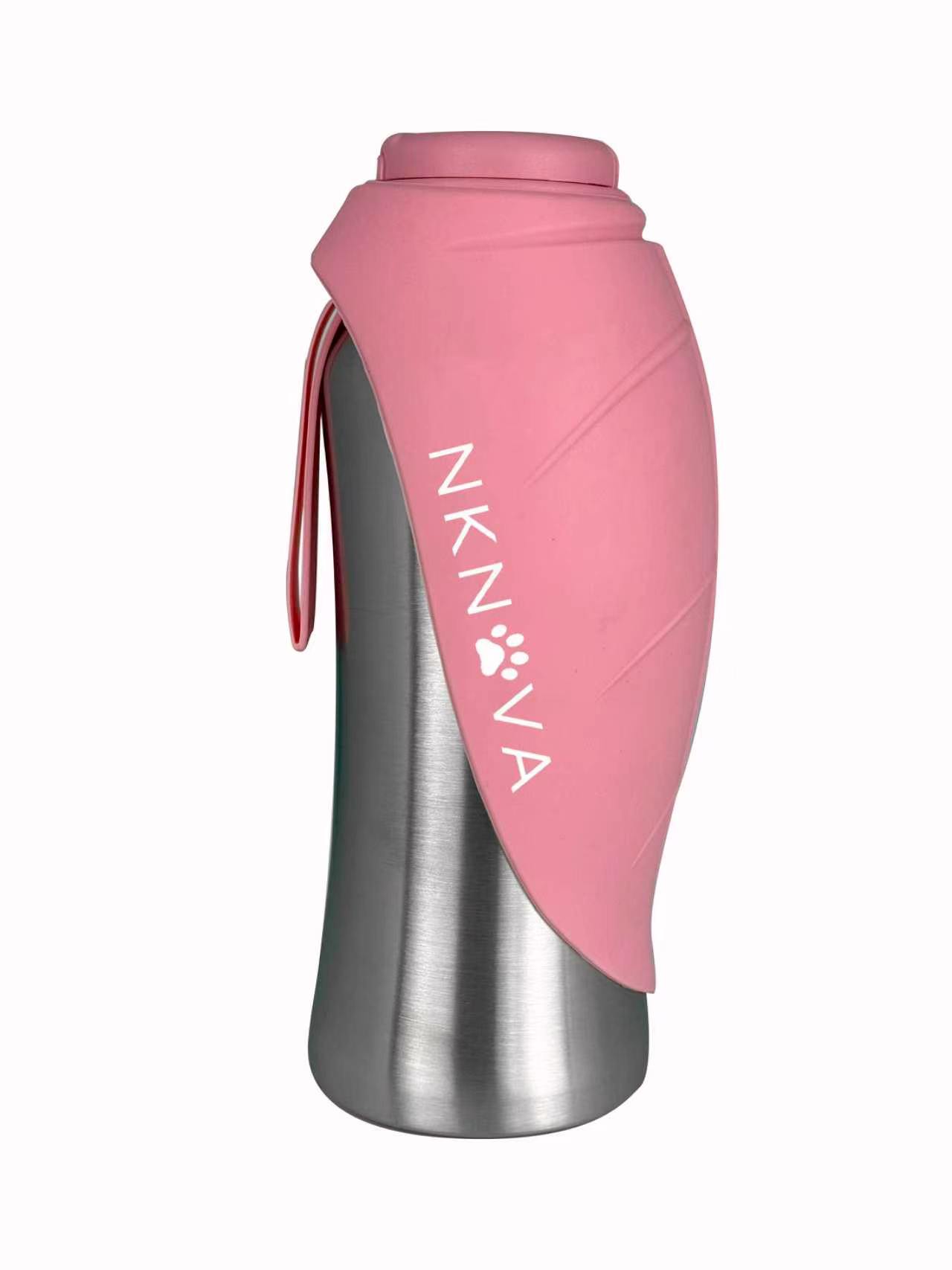 NKNova pet water bottle in Blush Pink